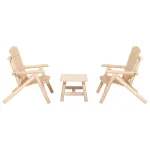 Set mobilier de grădină, 3 piese, lemn masiv de molid GartenMobel Dekor