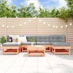 Set mobilier de grădină cu perne, 7 piese, lemn masiv douglas GartenMobel Dekor
