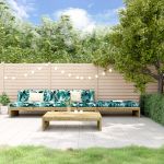 Set mobilier de grădină cu perne, 4 piese, lemn de pin tratat GartenMobel Dekor