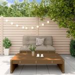 Set mobilier grădină cu perne, 2 piese, maro miere lemn masiv GartenMobel Dekor