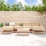 Set mobilier de grădină, 7 piese, lemn masiv de pin GartenMobel Dekor