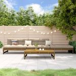 Set mobilier pentru grădină 4 piese, maro miere, lemn masiv pin GartenMobel Dekor
