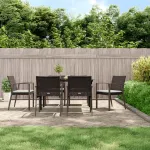 Set mobilier de grădină cu perne, 7 piese, poliratan și oțel GartenMobel Dekor