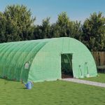 Seră cu cadru din oțel, verde, 48 m², 8x6x2,85 m GartenMobel Dekor