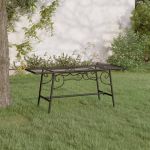 Bancă de copac, negru, 110 cm, oțel GartenMobel Dekor