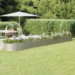 Strat înălțat grădină 512x80x36 cm oțel vopsit electrostatic GartenMobel Dekor