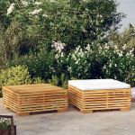 Set mobilier de grădină, 2 piese, lemn masiv de tec GartenMobel Dekor