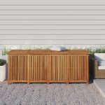 Ladă depozitare grădină, 200x80x75 cm, lemn masiv de acacia  GartenMobel Dekor