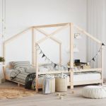 Cadru pat pentru copii, 2x(90x200) cm, lemn masiv de pin GartenMobel Dekor