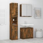Set dulapuri bucătărie, 3 piese, stejar afumat, lemn prelucrat GartenMobel Dekor