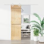 Ușă glisantă cu set de feronerie 70x210 cm, lemn masiv de pin GartenMobel Dekor