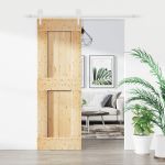 Ușă glisantă cu set de feronerie 70x210 cm, lemn masiv de pin GartenMobel Dekor