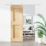 Ușă glisantă cu set de feronerie 70x210 cm, lemn masiv de pin GartenMobel Dekor