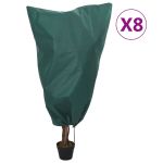 Huse pentru plante din fleece cu șnur 8 buc. 70 g/m² 0,8x0,8 m GartenMobel Dekor