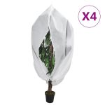 Protecție de fleece plante cu fermoar 4 buc 70 g/m² 3,93x3 m GartenMobel Dekor