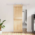Ușă glisantă cu set de feronerie 70x210 cm, lemn masiv de pin GartenMobel Dekor