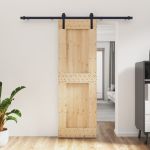 Ușă glisantă cu set de feronerie 70x210 cm, lemn masiv de pin GartenMobel Dekor