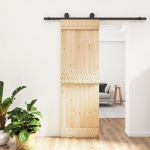 Ușă glisantă cu set de feronerie 70x210 cm, lemn masiv de pin GartenMobel Dekor