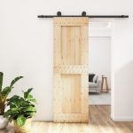 Ușă glisantă cu set de feronerie 70x210 cm, lemn masiv de pin GartenMobel Dekor