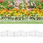 Borduri de gazon, 17 buc., alb, 10 m, PP GartenMobel Dekor