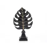 Statueta "Leaf " Black din rasina ComfortTravel Luggage