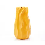 Vaza decorativa "NEW Waves" galben ComfortTravel Luggage