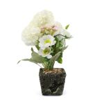 Aranjament Cu Flori Artificiale, Garden, Alb, 26cm ComfortTravel Luggage