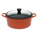 Oala din aluminiu turnat cu capac, Ella Home, visinie, 6.3L, 28 cm ComfortTravel Luggage