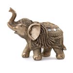Statueta "Lucky Elephant" din rasina, Auriu, 15cm ComfortTravel Luggage