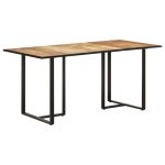 Masă de bucătărie, 160 cm, lemn de mango nefinisat GartenMobel Dekor
