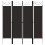 Paravan de cameră cu 4 panouri, maro, 160 x 180 cm   GartenMobel Dekor