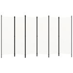Paravan cameră cu 6 panouri, alb crem, 300 x 180 cm  GartenMobel Dekor
