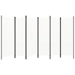 Paravan cameră cu 6 panouri, alb crem, 300 x 180 cm  GartenMobel Dekor