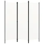 Paravan de cameră cu 3 panouri, alb crem, 150 x 180 cm GartenMobel Dekor