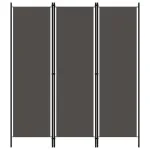 Paravan de cameră cu 3 panouri, antracit, 150 x 180 cm GartenMobel Dekor