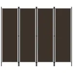 Paravan de cameră cu 4 panouri, maro, 200 x 180 cm  GartenMobel Dekor