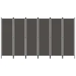 Paravan de cameră cu 6 panouri, antracit, 300 x 180 cm   GartenMobel Dekor