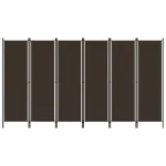 Paravan de cameră cu 6 panouri, maro, 300 x 180 cm GartenMobel Dekor