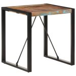 Masă de bucătărie, 70 x 70 x 75 cm, lemn masiv reciclat GartenMobel Dekor