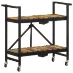 Cărucior de bucătărie, 87x36x81 cm, lemn masiv reciclat GartenMobel Dekor
