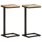 Mese laterale, 2 buc., 31,5x24,5x64,5 cm, lemn masiv reciclat GartenMobel Dekor