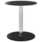 Masă de cafea, negru, 40 cm, sticlă securizată GartenMobel Dekor