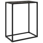Masă consolă, negru, 60x35x75 cm, sticlă securizată GartenMobel Dekor