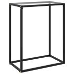 Masă consolă, transparent, 60x35x75 cm, sticlă securizată GartenMobel Dekor