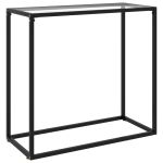 Masă consolă, transparent, 80x35x75 cm, sticlă securizată GartenMobel Dekor