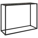 Masă consolă, negru, 100x35x75 cm, sticlă securizată GartenMobel Dekor