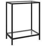 Masă consolă, transparent, 60 x 35 x 75 cm, sticlă securizată GartenMobel Dekor