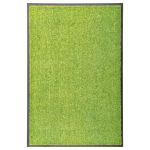 Covoraș de ușă lavabil, verde, 60 x 90 cm GartenMobel Dekor