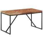 Masă de bucătărie, 140x70x76 cm, lemn masiv acacia/mango GartenMobel Dekor