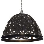 Lampă de tavan industrială cu lanț, model roată, 65 cm, E27 GartenMobel Dekor